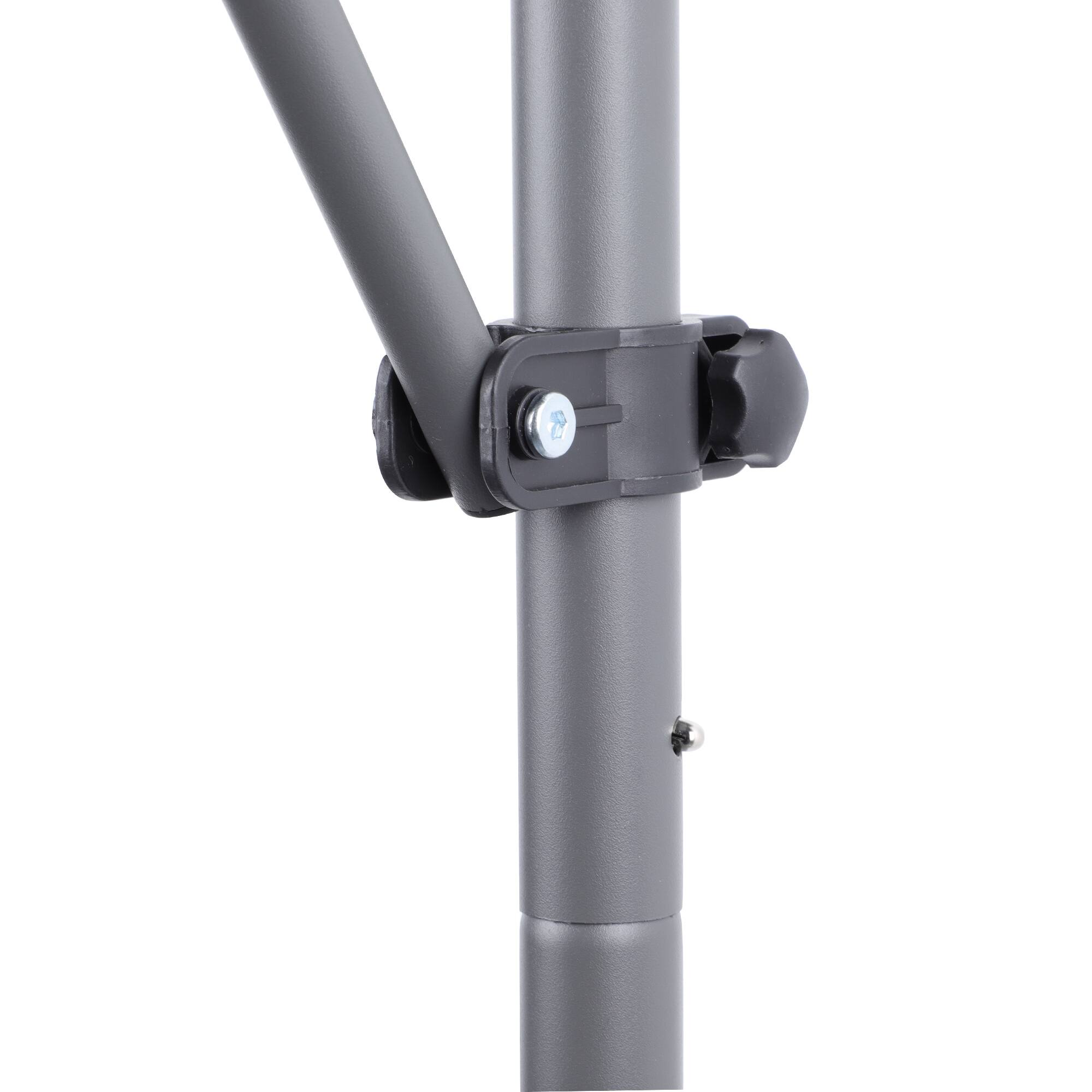 Alt View 5. Ecooso - Retractable Awning-78'' Non-Screw Outdoor Sun Shade Cover，UV Protection，Adjustable Patio Door Window Awning Canopy - Grey.