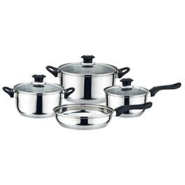 J&V TEXTILES - 7-Piece Kitchen Cookware Set - Silver