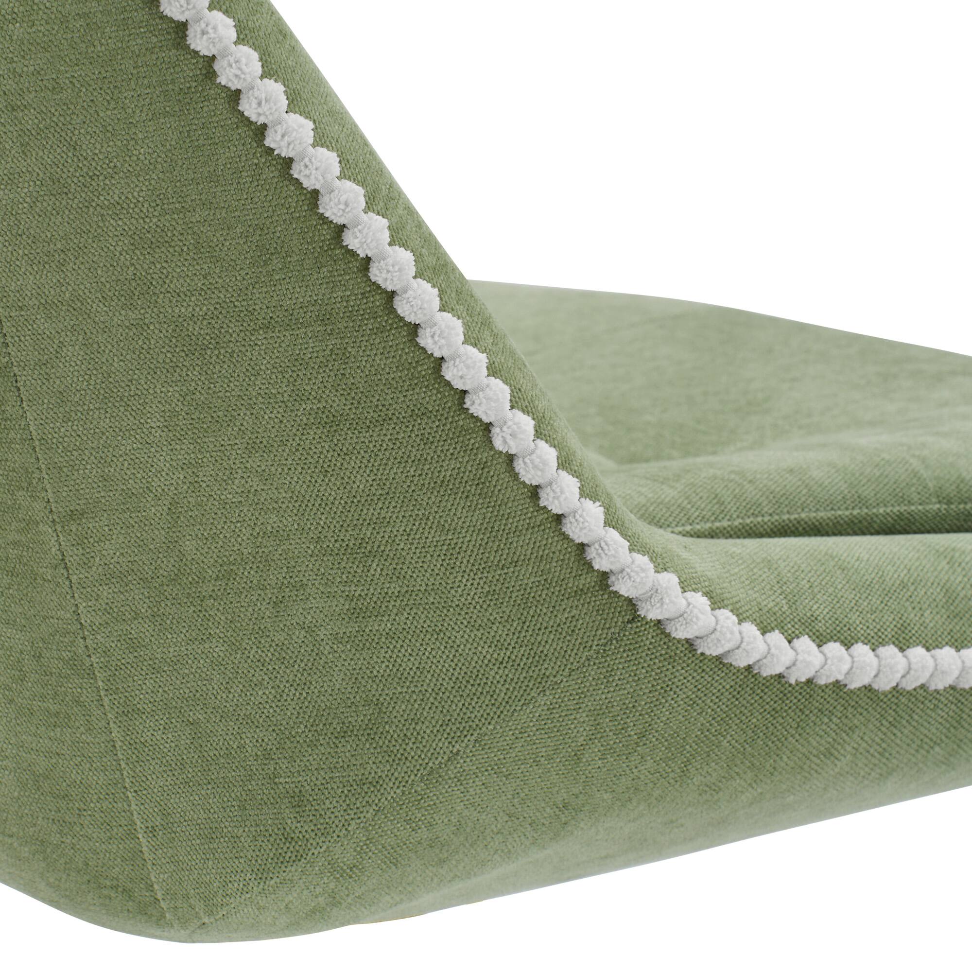 Alt View 6. KERDOM - Swivel Bar Chairs Set of 2, Height Adjustable Counter Stools with Footrest, Linen Upholstered Barstools Counter Height - Sage Green.