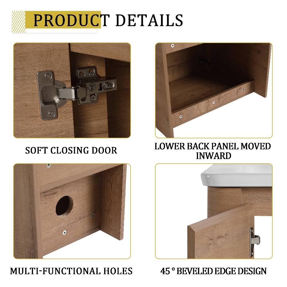 PRODUCT DETAILS

- SOFT CLOSING DOOR
- LOWER BACK PANEL MOVED INWARD
- MULTI-FUNCTIONAL HOLES
- 45° BEVELED EDGE DESIGN