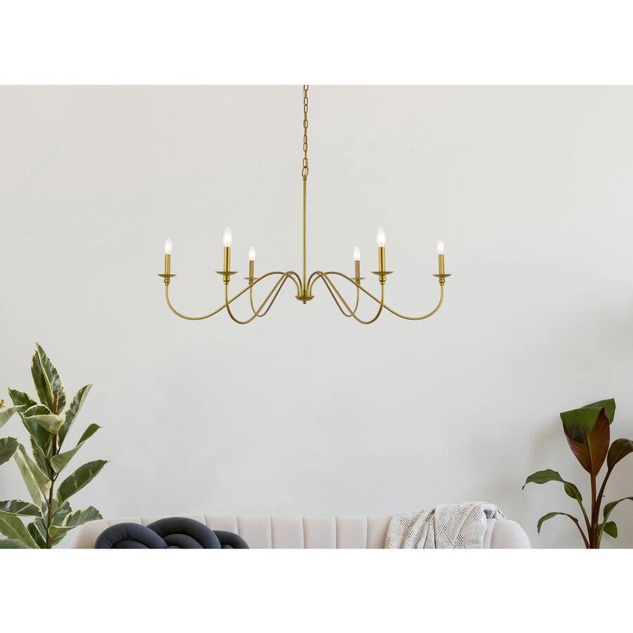 Arm Undulation Living District Rohan 48 inch chandelier in Brass BG3603826 - Best Buy
