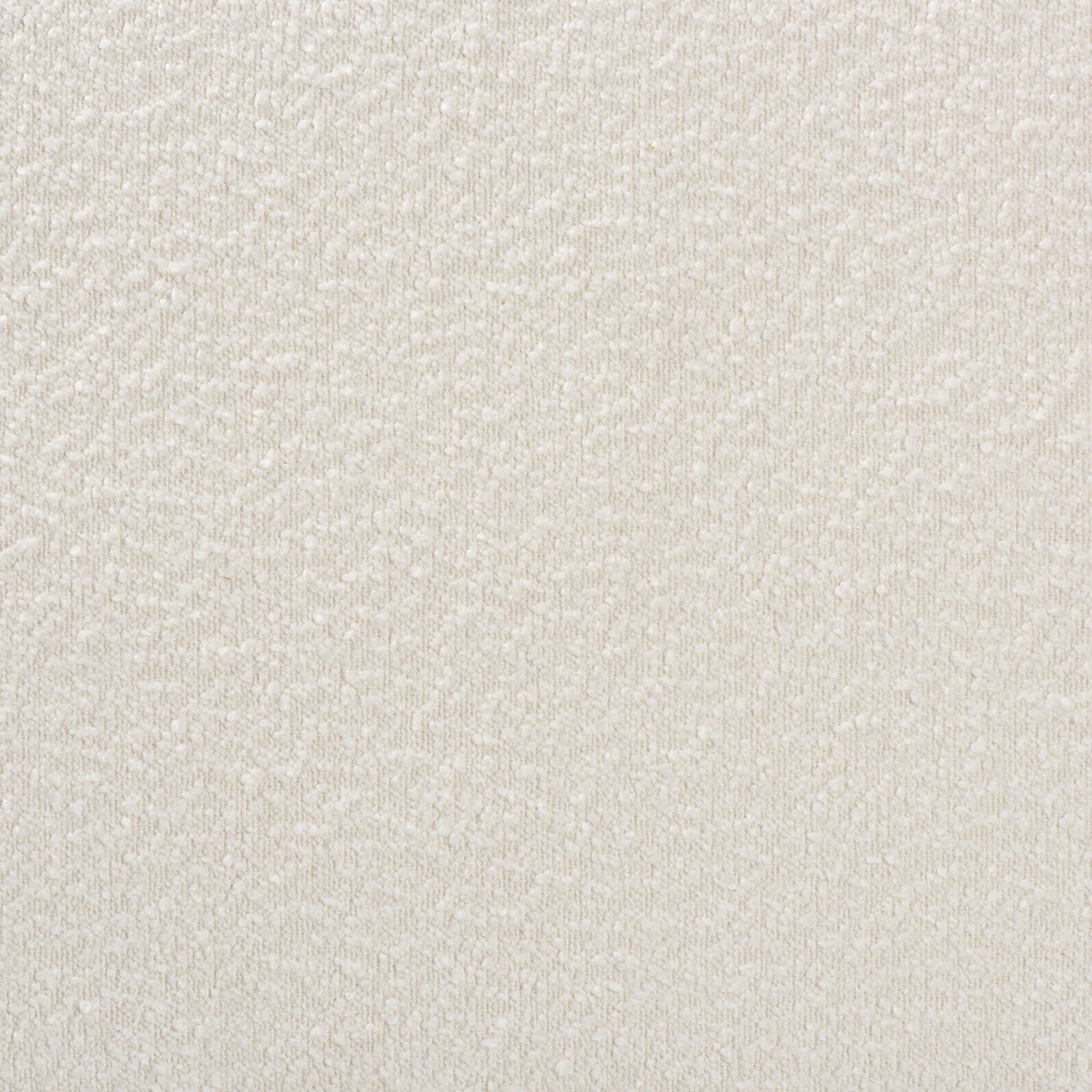 Back. Baxton Studio - Fiana Modern Boucle Fabric Queen Size Headboard - White/Dark Brown.