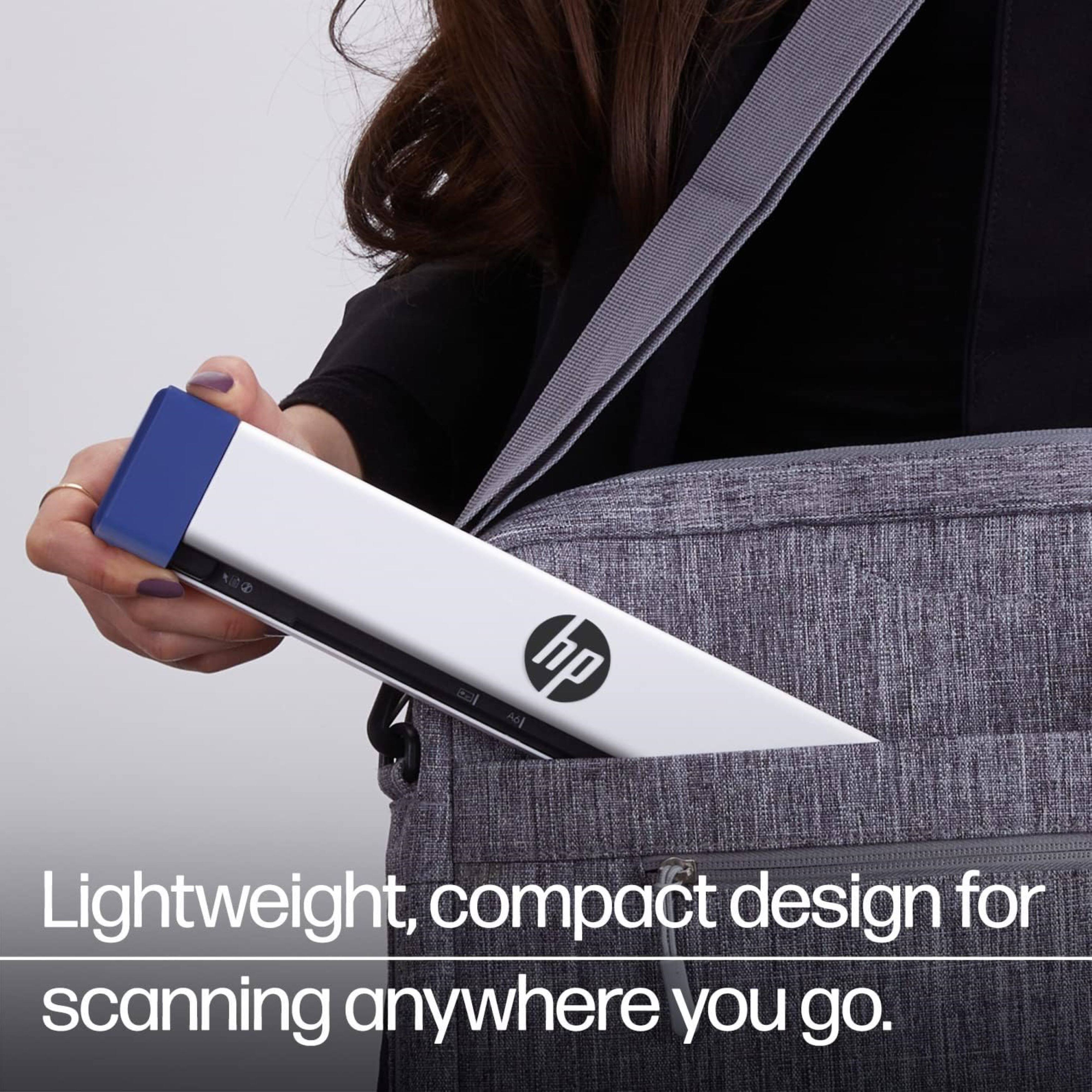 Lightweight, compact design for scanning anywhere you go.