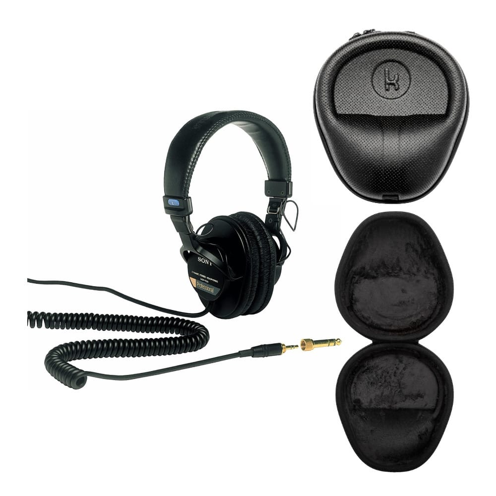 Sony MDR7506 Professional Large Diaphragm Headphone Bundle with
