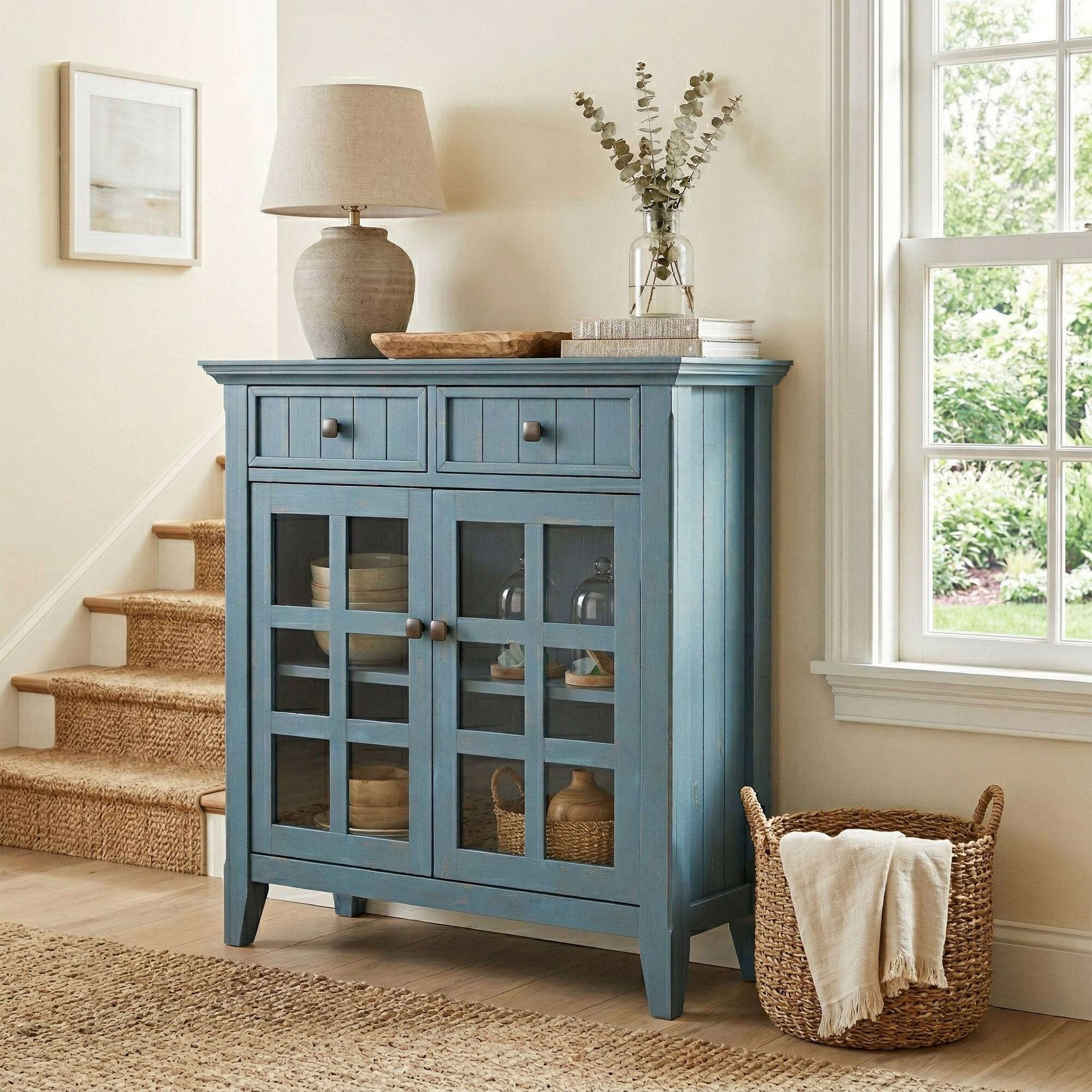 Distressed Coastal Blue