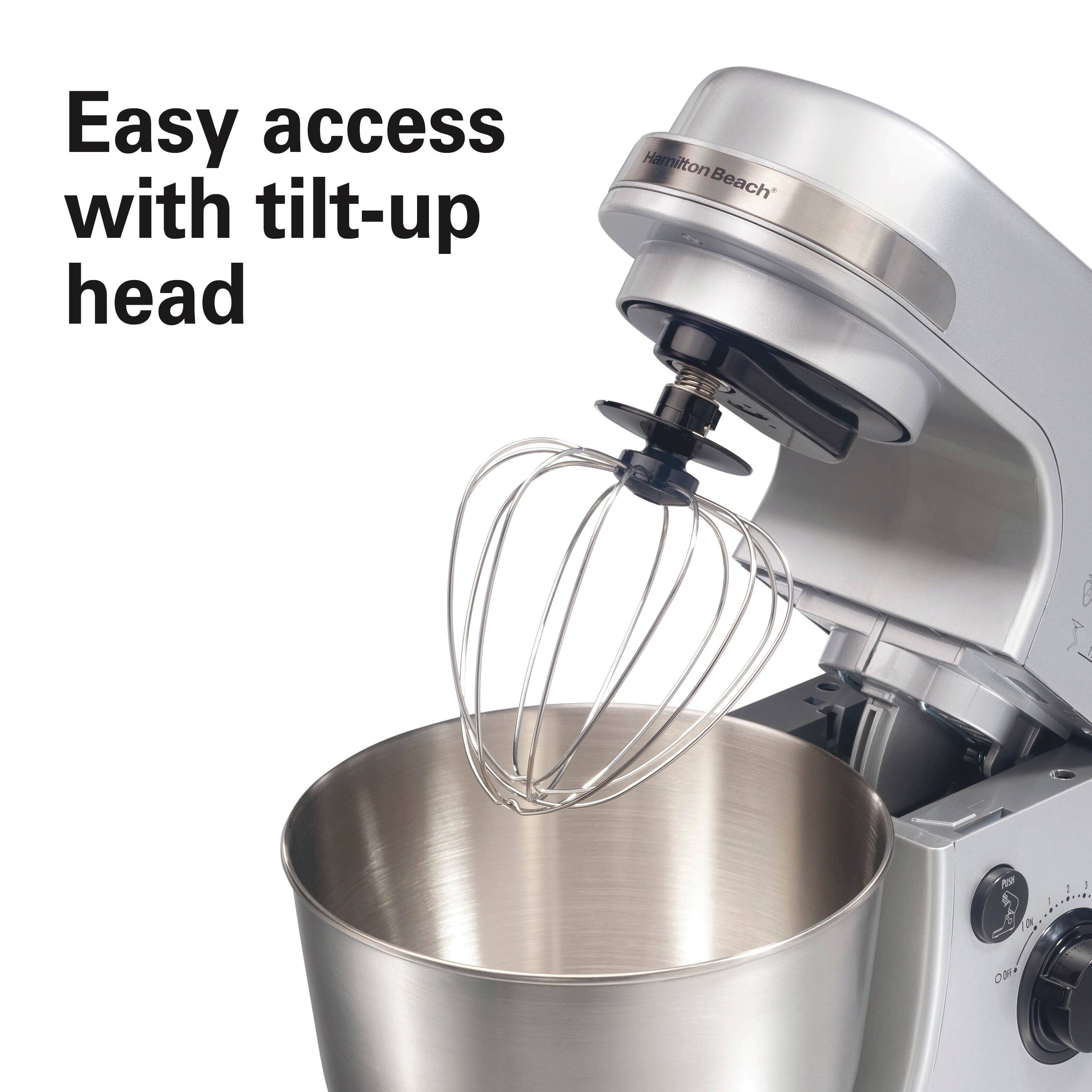 Easy access with tilt-up head  
Hamilton Beach  
PUSH  
I  
001