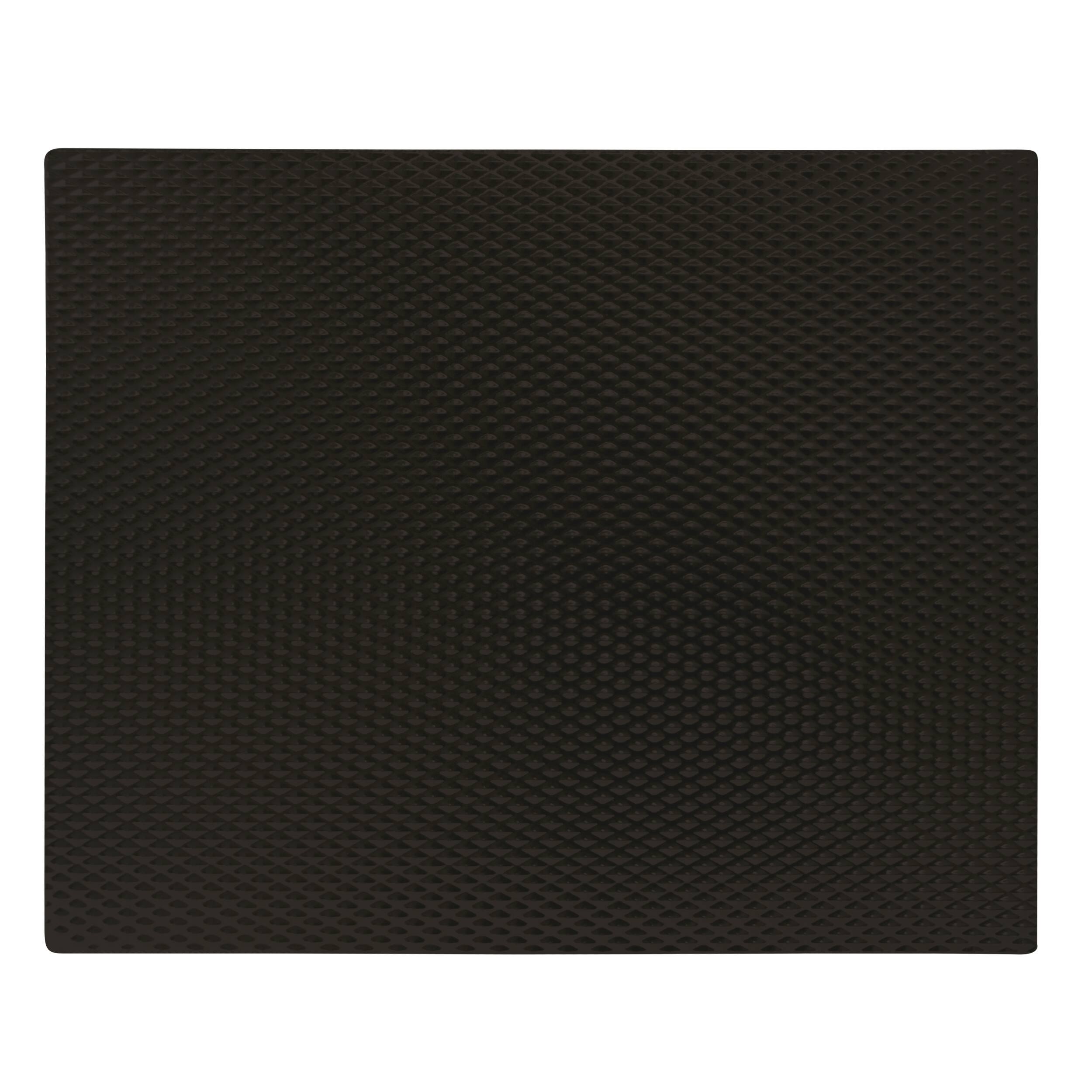 Alt View 2. Range Kleen - 5-Piece 17 x 20-inch Black Matte Counter Mat and 4-pk Garden Harvest Burner Covers.