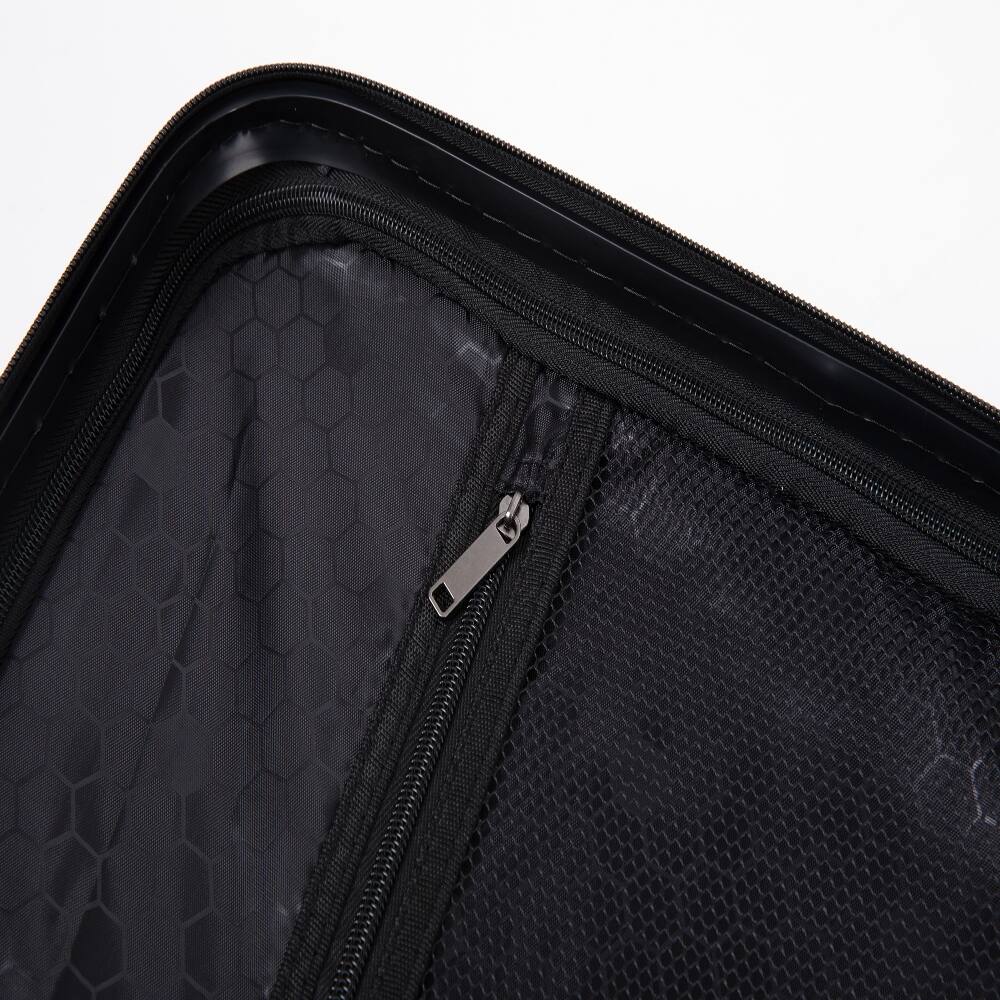Alt View 10. Ropilly - Ropilly 3 Piece Luggage Set Hardshell Suitcase with Wheels TSA Lock Black 20 24 28 Inch - Black.