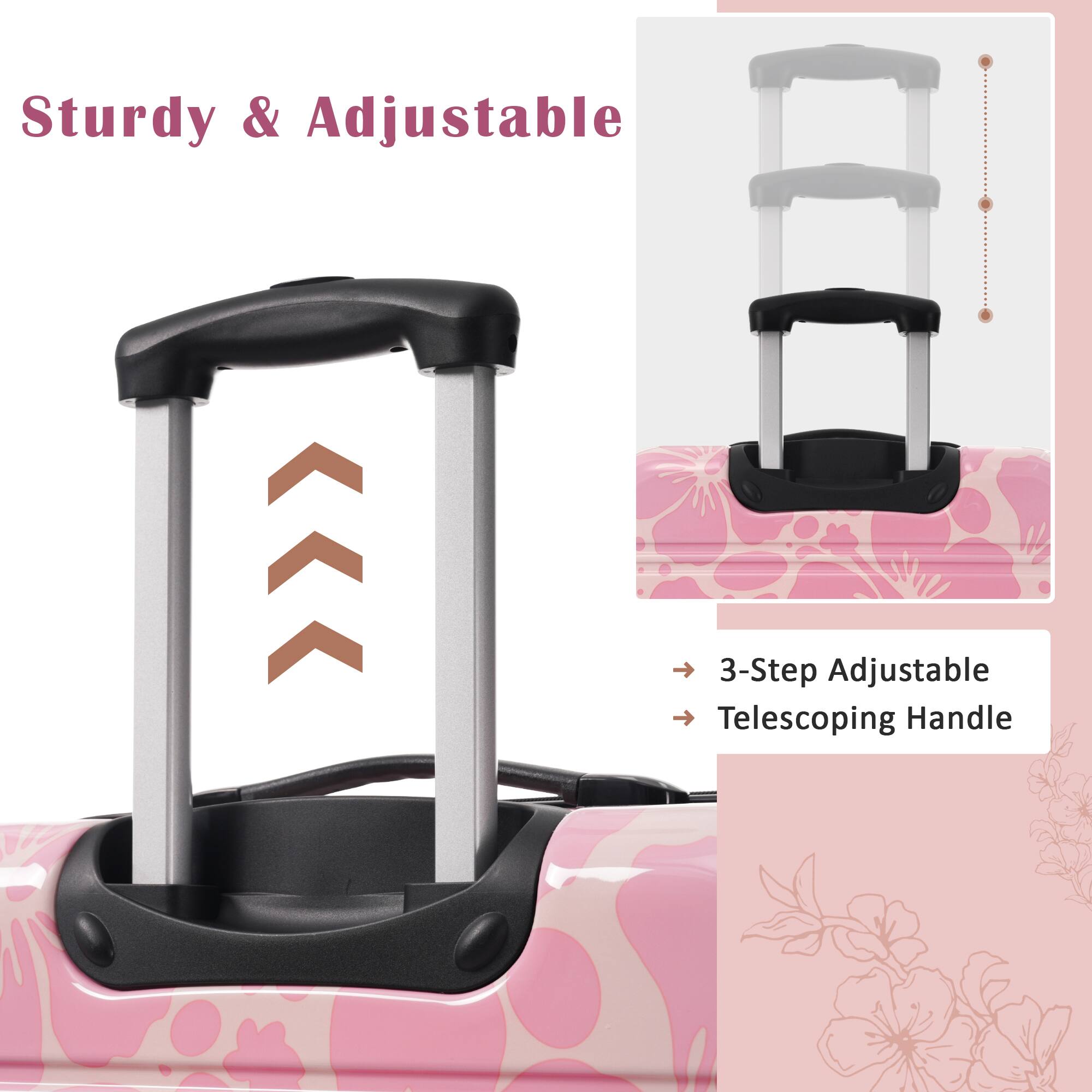 Sturdy & Adjustable

3-Step Adjustable Telescoping Handle

- 3-Step Adjustable
- Telescoping Handle
