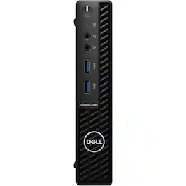 Refurbished Dell OptiPlex 3080 Micro Desktop – Intel Core i7-10700T – 16GB Memory – 512GB NVMe SSD – Internal WiFi - Black