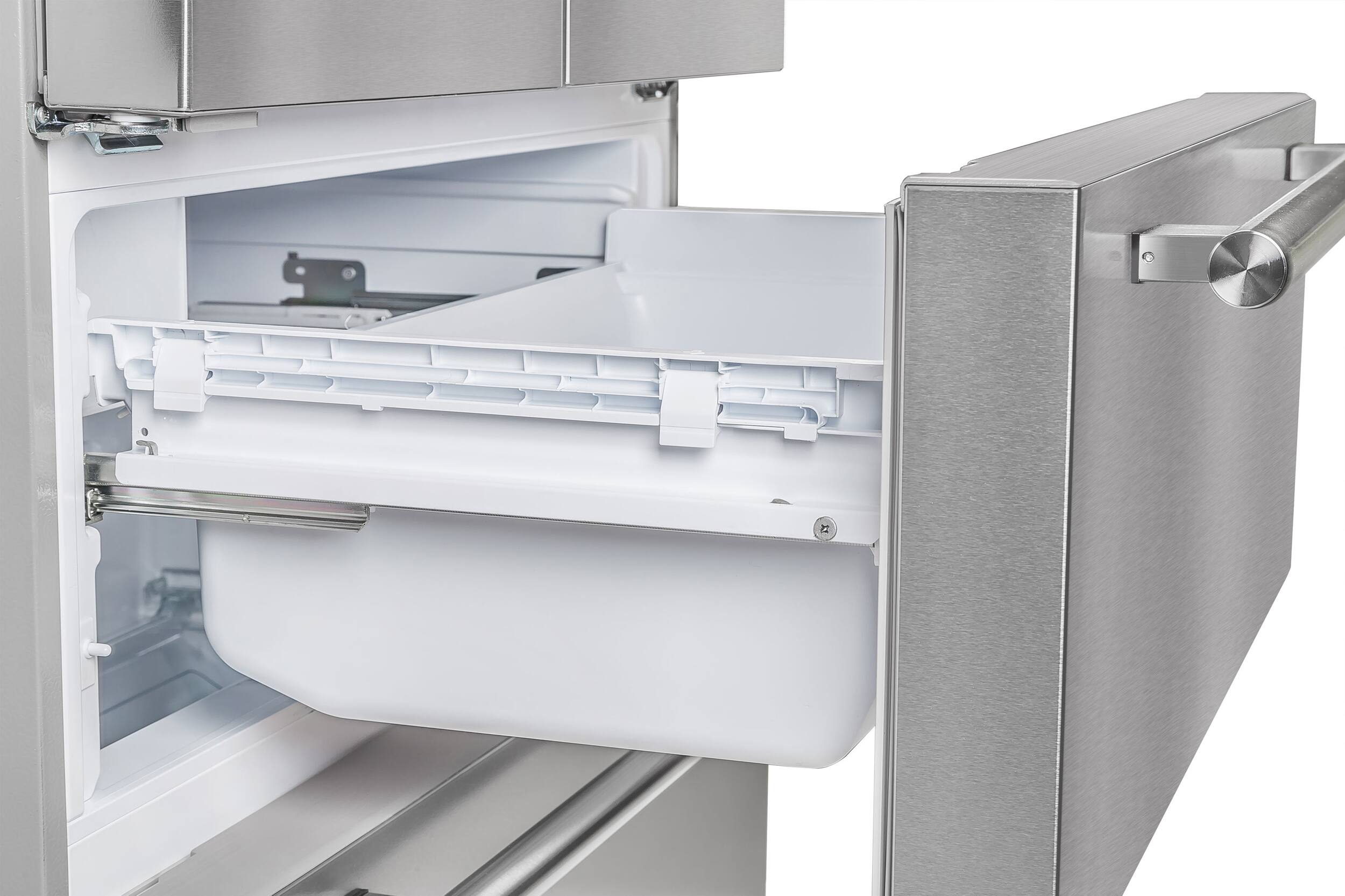 Alt View 7. Forno Appliances - Moena 19.2 Cu. Ft. French Door Refrigerator - Stainless Steel.