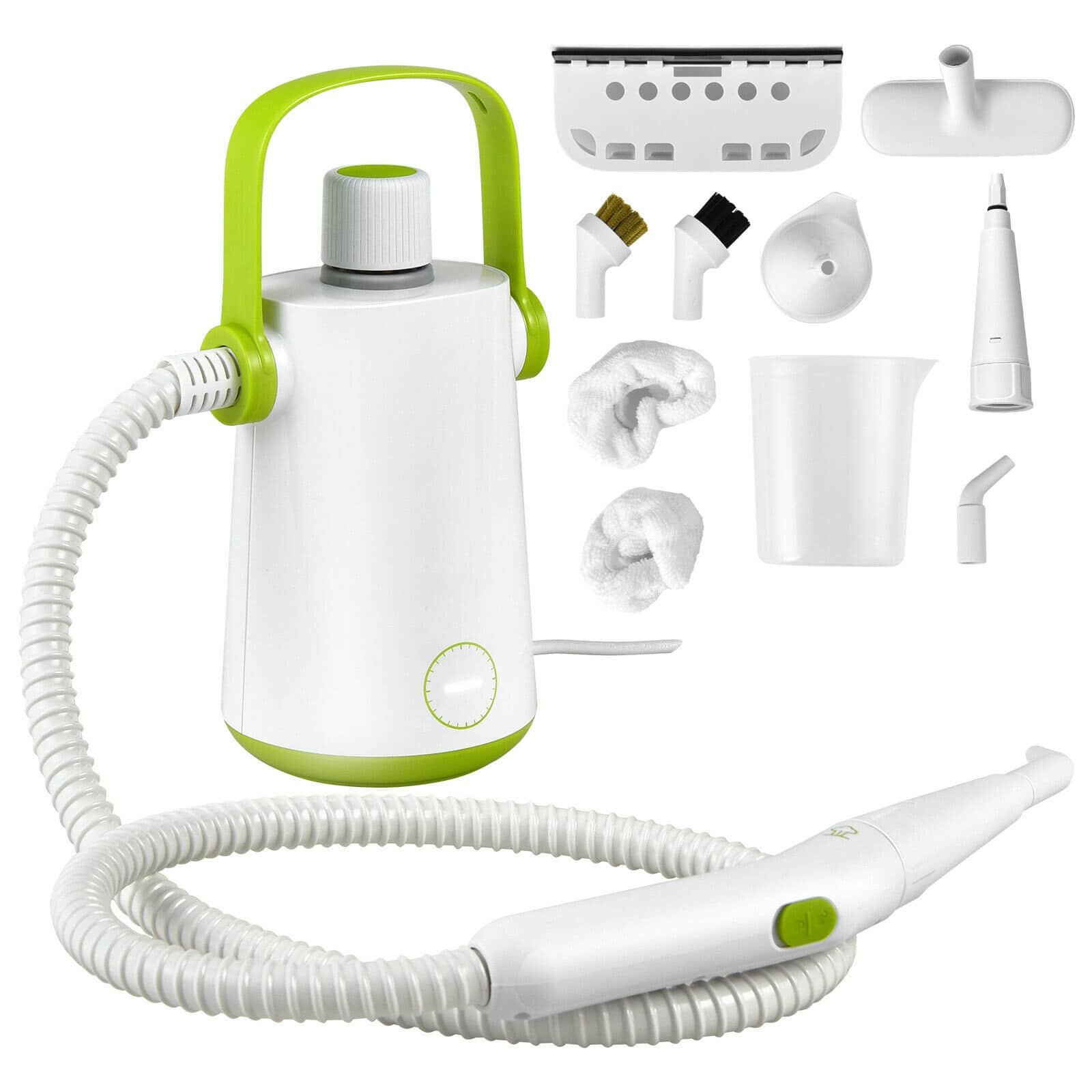 SKONYON - Handheld Steam Cleaner with High Temperature Steam Multi Surface Attachments and 1000W Power - White