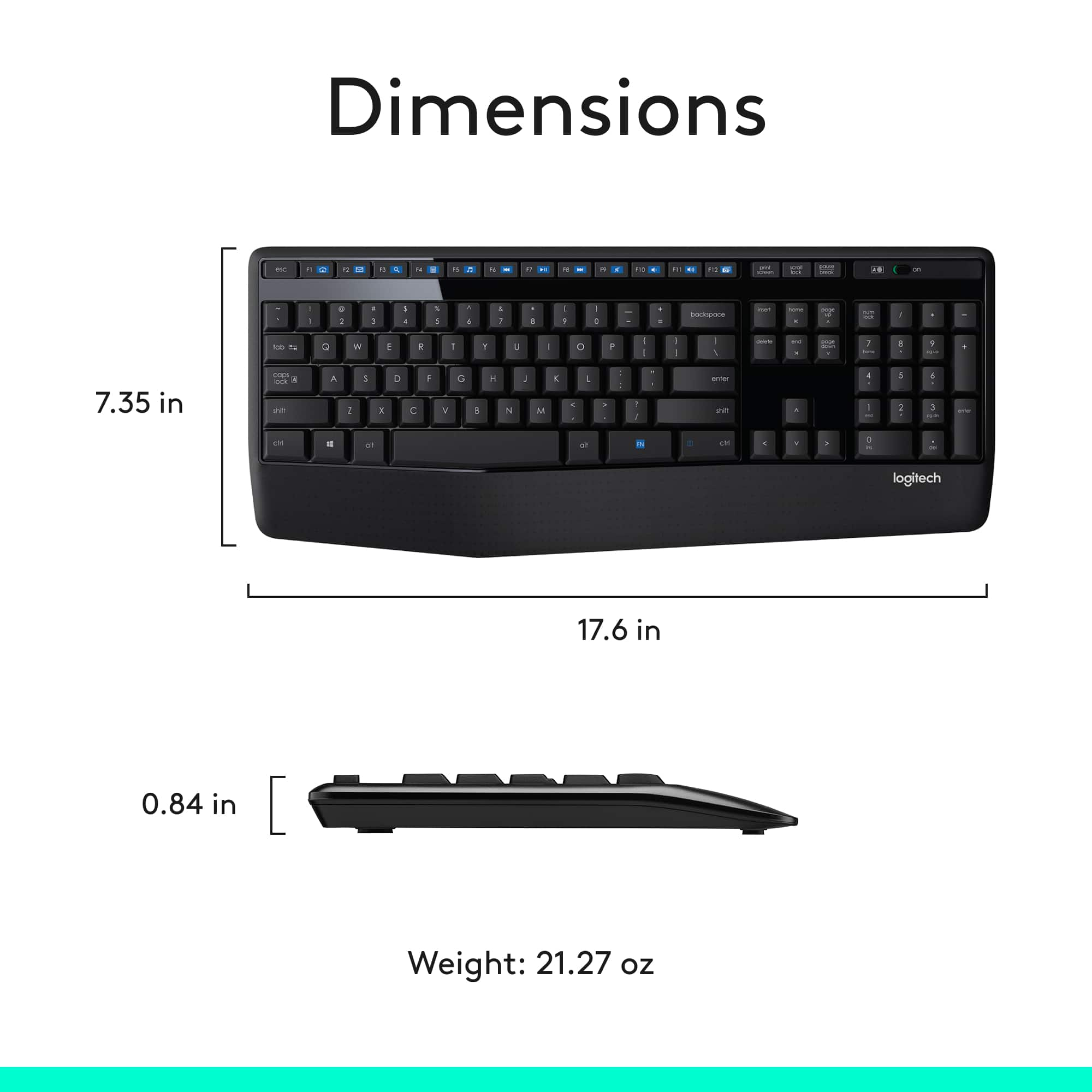 Customer Reviews Logitech Mk Full Size Wireless Keyboard And Mouse