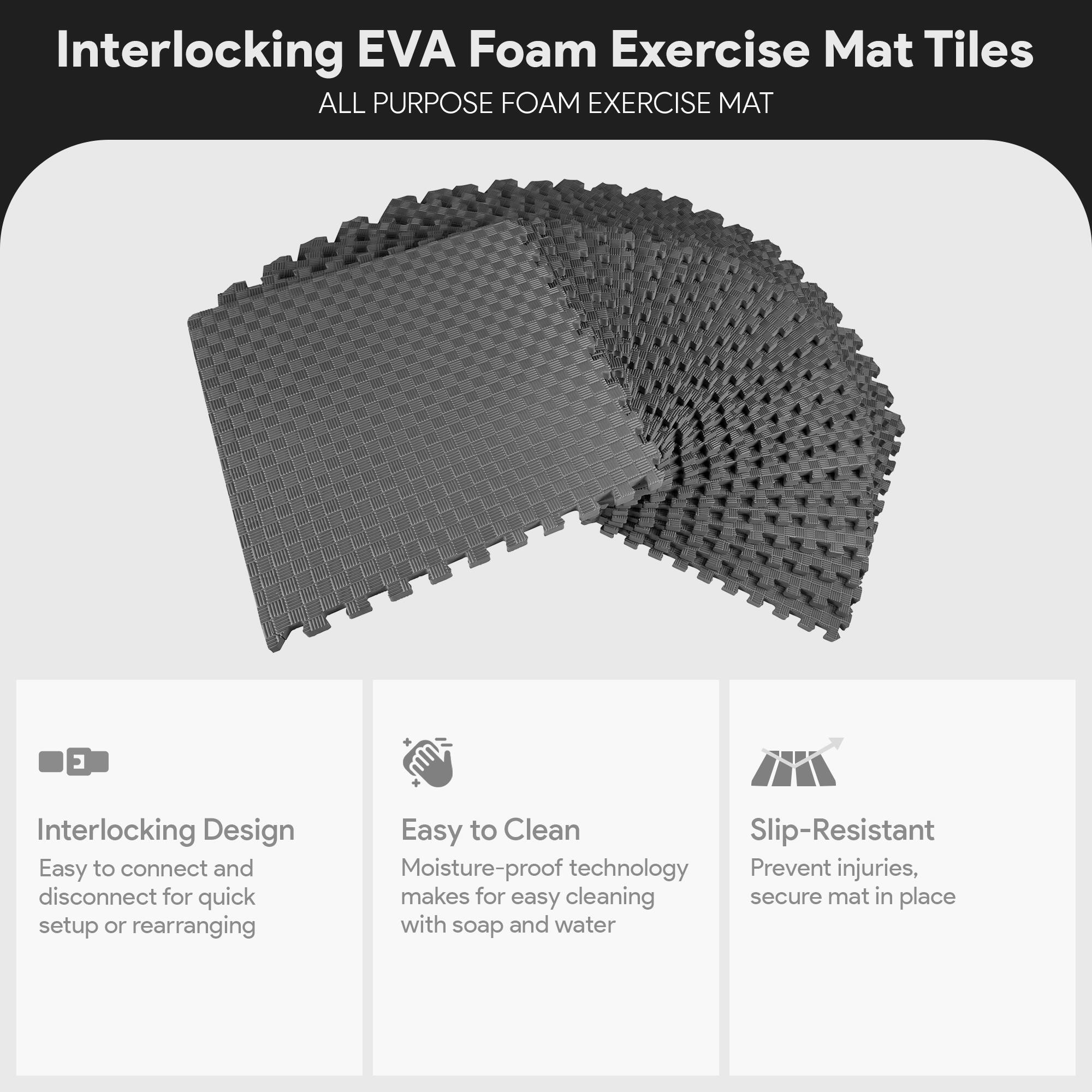 Everyday Essentials BalanceFrom Fitness 72 Sq Ft Interlocking EVA
