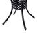 Alt View 7. Outsunny - Patio Dining Table Round Cast Aluminium Outdoor Bistro Table with Umbrella Hole - - Black.