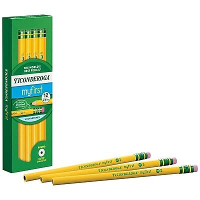 THE WORLD'S BEST PENCIL  
TICONDEROGA  
myfirst  
12  
TICONDEROGA myfirst  
TICONDEROGA myfirst  
TICONDEROGA myfirst