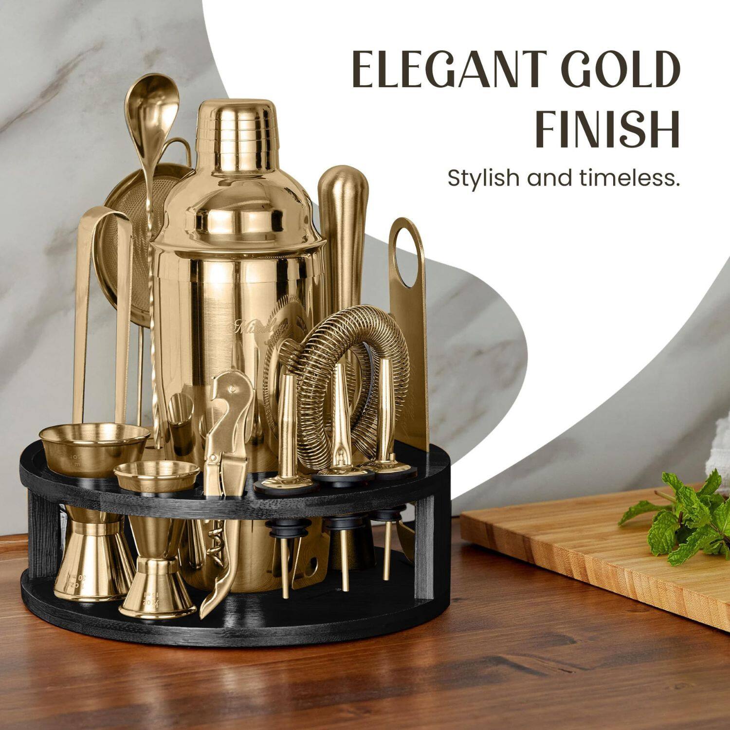 ELEGANT GOLD FINISH  
Stylish and timeless.