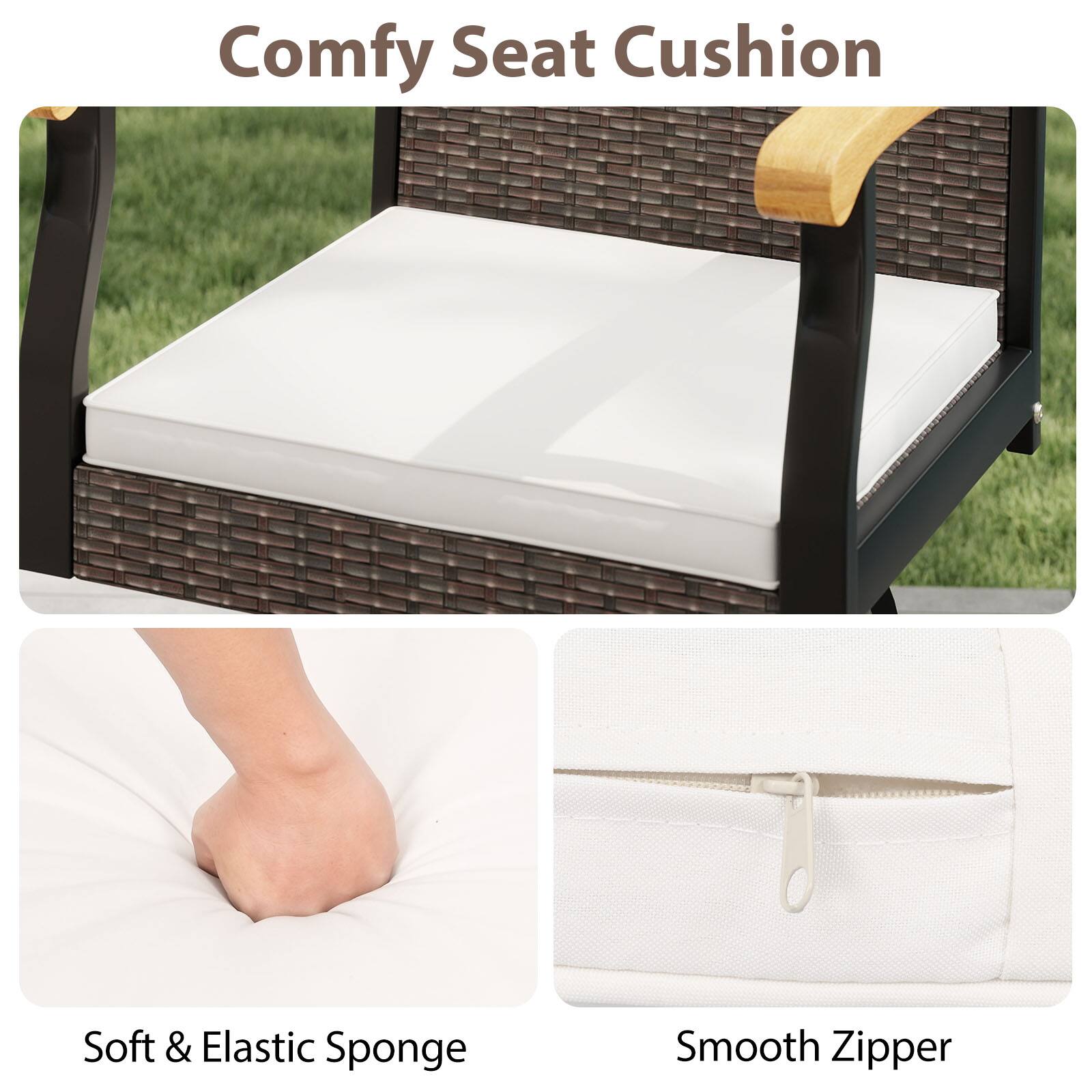 Comfy Seat Cushion

Soft & Elastic Sponge

Smooth Zipper