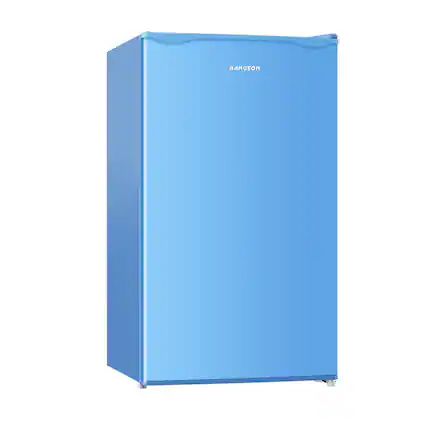 Front. BANGSON - BANGSON 3.2 Cu.Ft Mini Fridge Freezer, Compact Refrigerator for Dorm Bedroom Apartment, Blue - Blue.