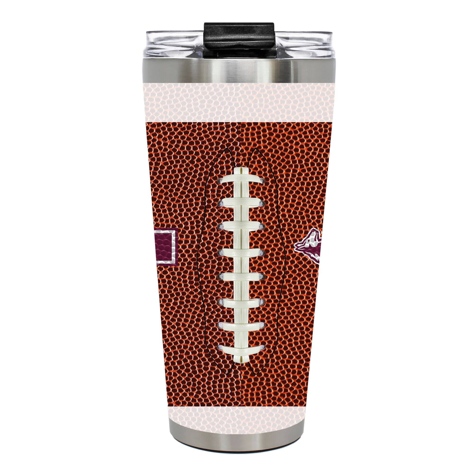 Alt View 2. Great American Products - Texas A&M Aggies 32oz. Big Slim Game Ball Travel Tumbler - Brown.