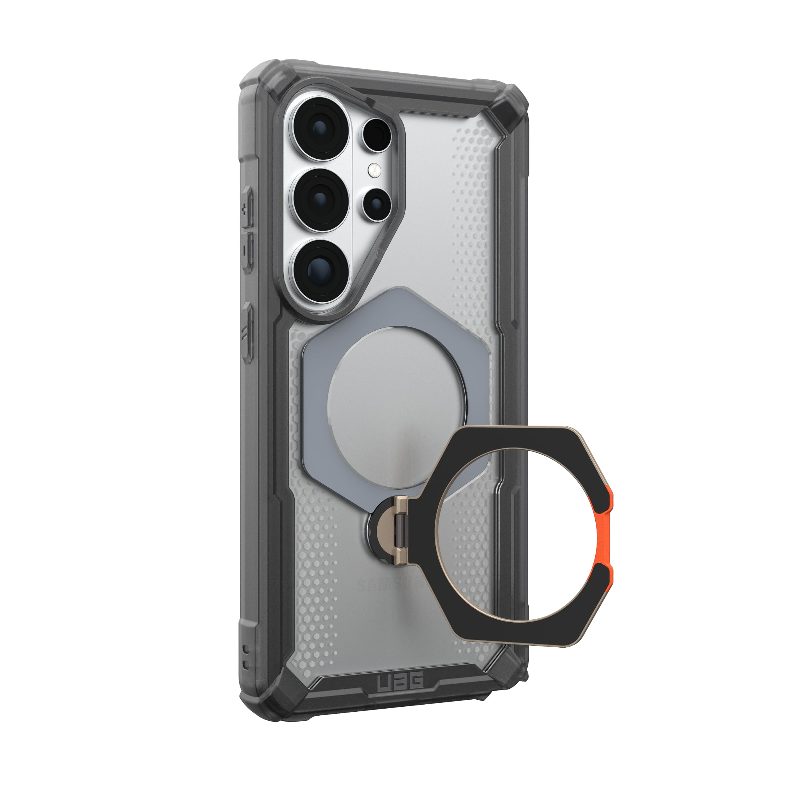 Alt View 7. UAG - Samsung Galaxy S26 Ultra Case w Magnetic Charging, 360° Built-In Kickstand, Sculpted Corners, Rugged Protective Cover - Ash.