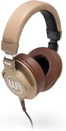 Front. Warm Audio - Closed-Back Professional Studio Headphones for Tracking, Mixing, Monitoring, and Critical Listening, Removable Cables - Tan.