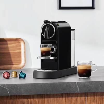 De'Longhi CitiZ Single Serve Espresso Machine Limousine Black De'Longhi CitiZ Single Serve Espresso Machine Limousine Black