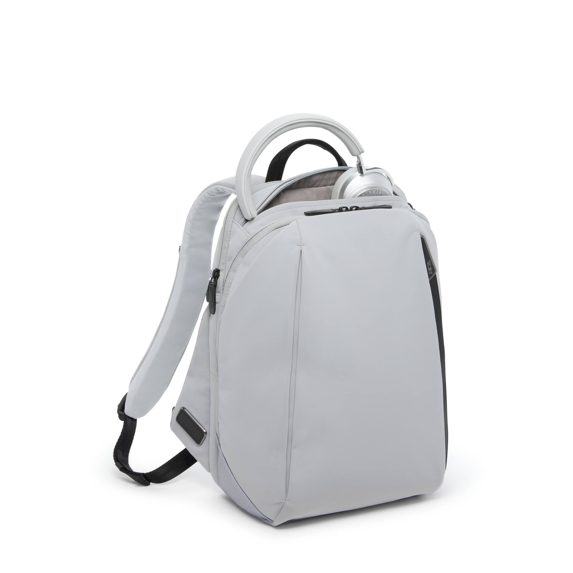 Left. TUMI - Axis Medium Backpack 20L - Cement.