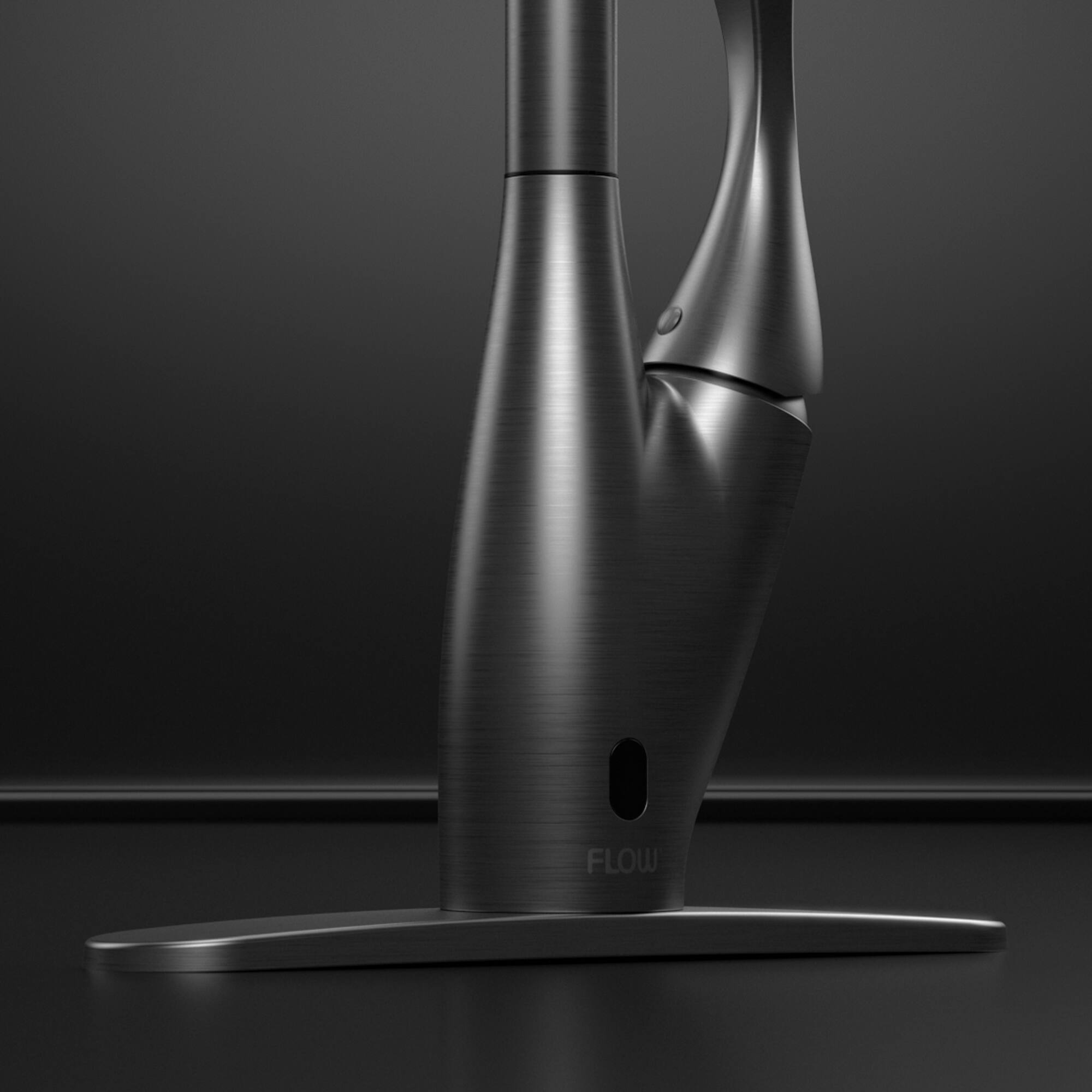 Alt View 13. Bio Bidet - Flow by Bemis - X Series Motion Activated Kitchen Faucet - Brushed Nickel - Polished Chrome.