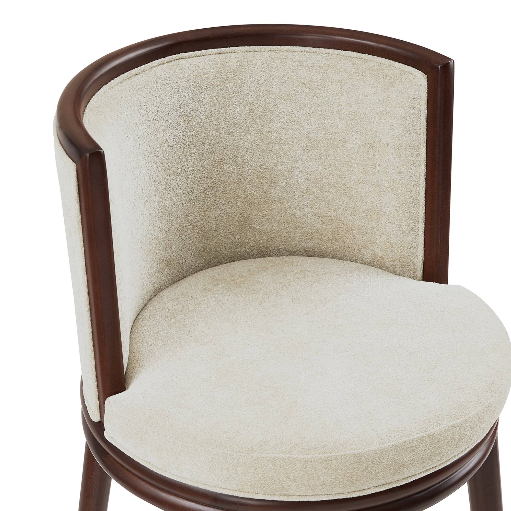 Alt View 1. Manhattan Comfort - Evalyn Modern Wood Upholstered Counter Stool - Cream.