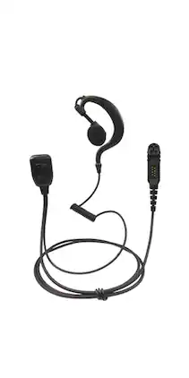 ProMaxPower - Earhook Earpiece with PTT Mic for Motorola XPR7580e, APX6000 & Other Radios - Black