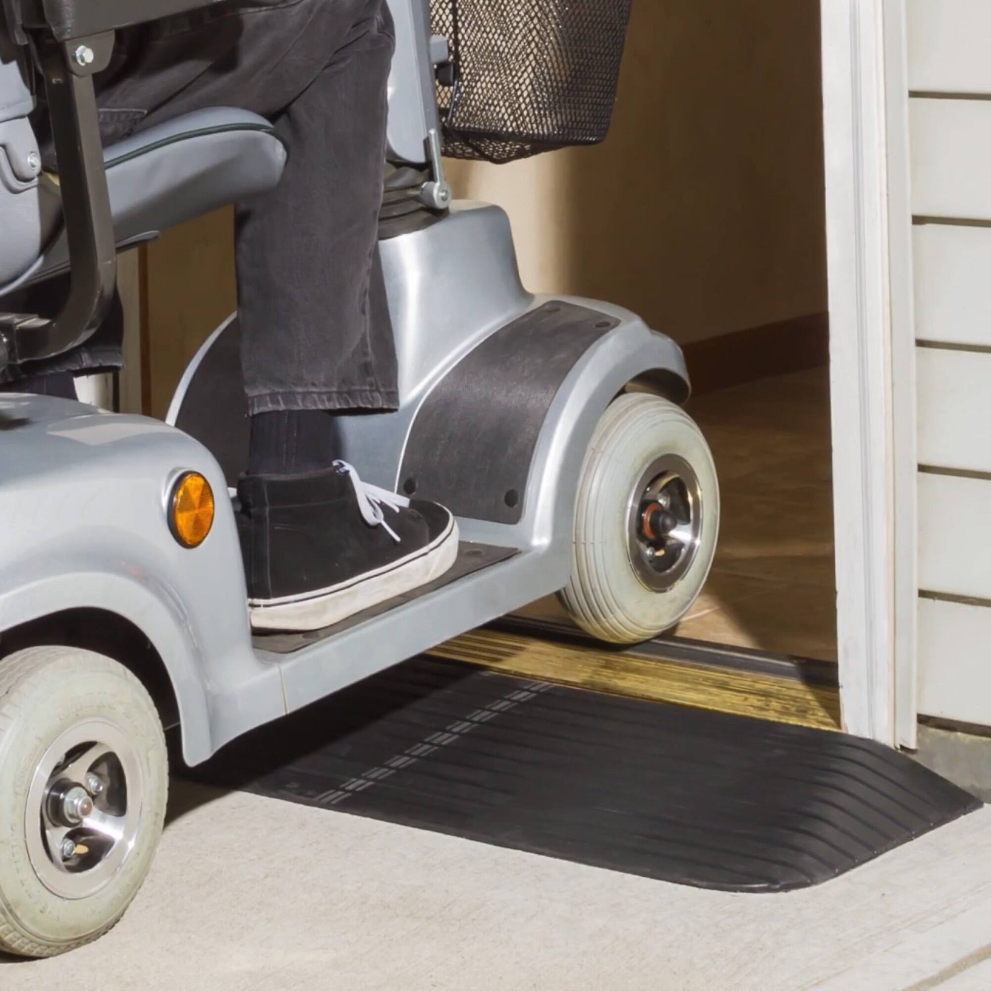 Alt View 7. Silver Spring - Silver Spring Rubber Threshold Ramp for Wheelchairs, Scooters & More, 2.5" Rise - Black.