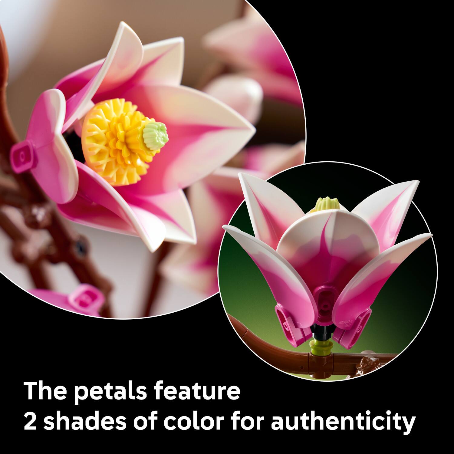 The petals feature 2 shades of color for authenticity