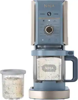 Ninja - CREAMi Deluxe 11-in-1 Ice Cream and Frozen Treat Maker, XL 24oz pints, Sorbet, Gelato, Milkshakes, Frozen Yogurt - Navy