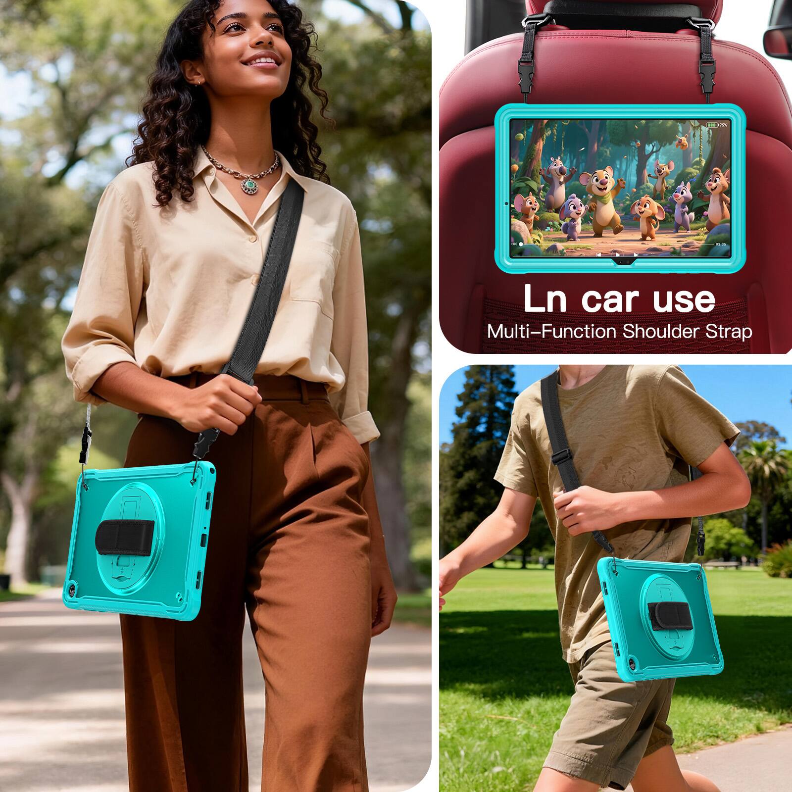 Ln car use  
Multi-Function Shoulder Strap