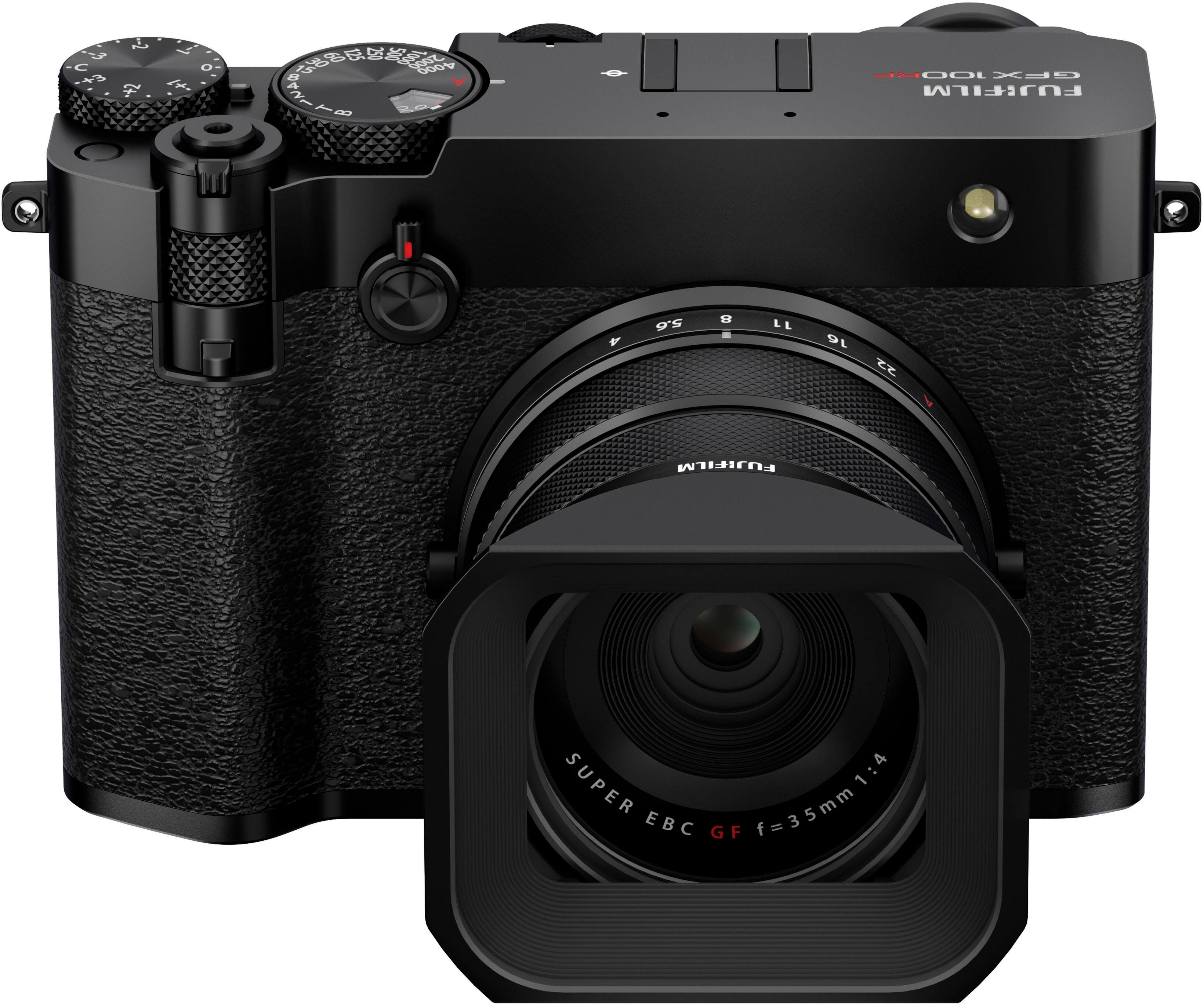 The text on the image reads: "i L It De 5 8 6 16 22 FUJIFILM SUPER 1:4 EBC GF f=35mm."