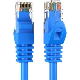 Cables Direct Online - Cat5e Ethernet Cable 75ft, 350MHz UTP LAN Network Patch Cord for PC Modem Router TV Printer Console - Blue