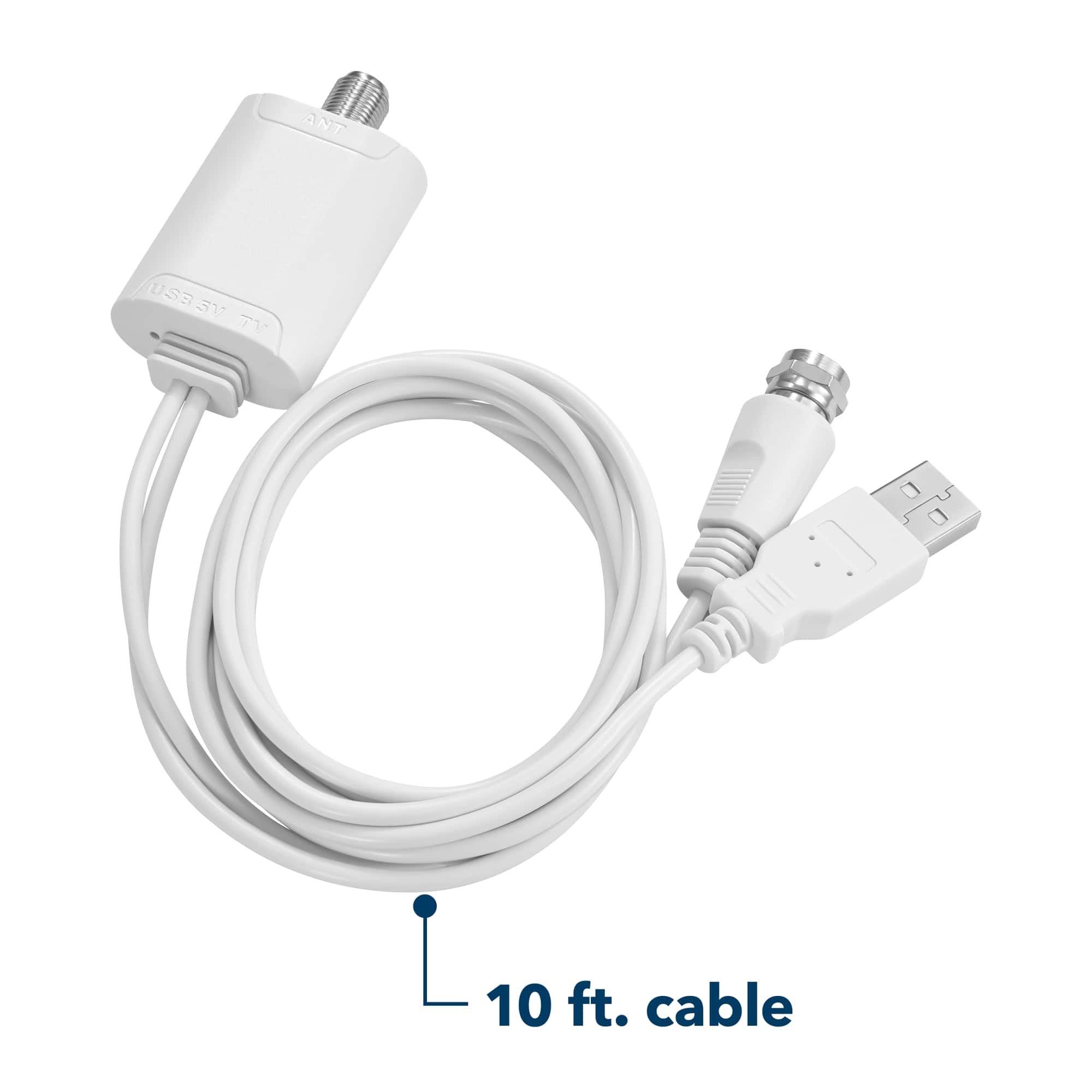 The text on the image reads: "10 ft. cable."