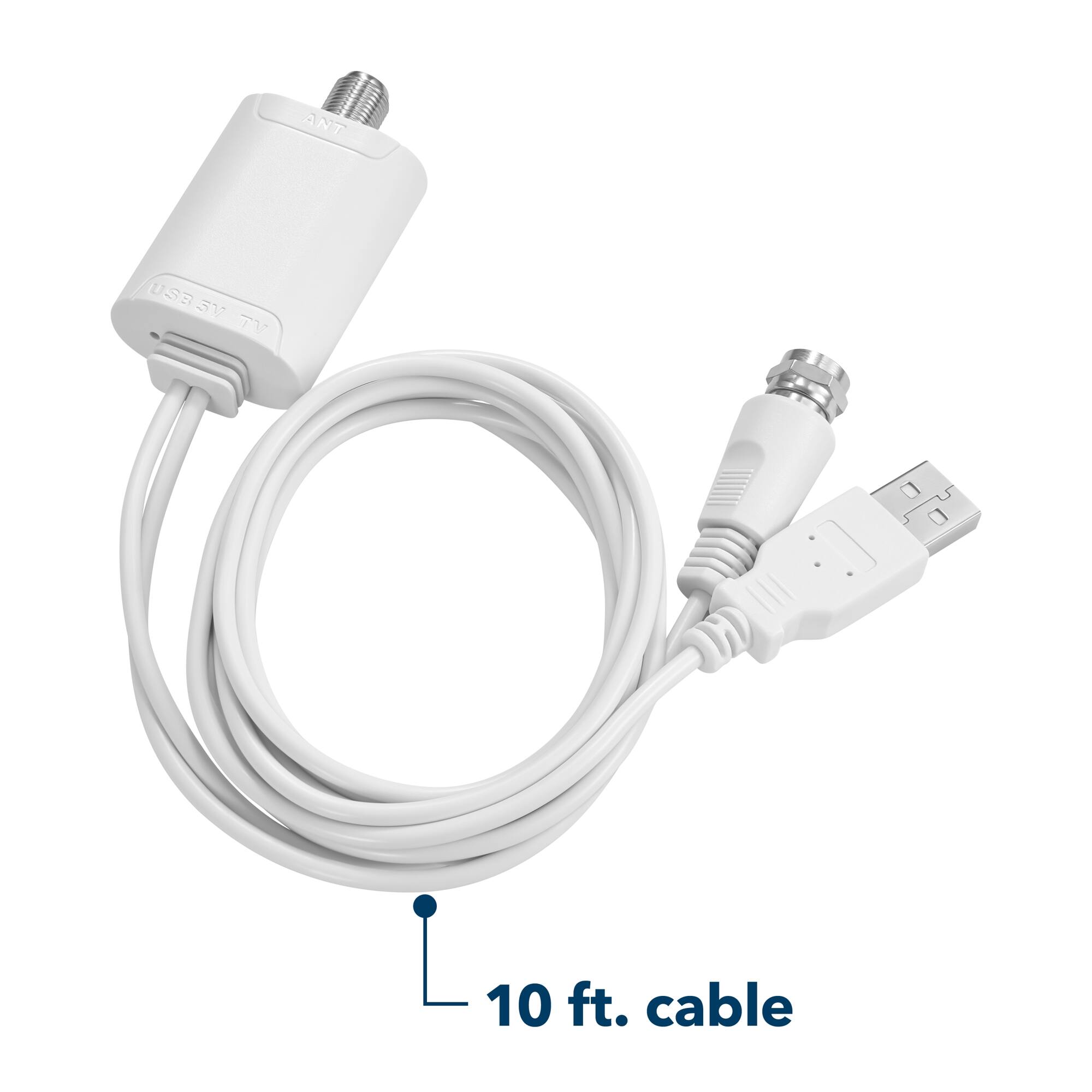 The text on the image reads: "10 ft. cable."