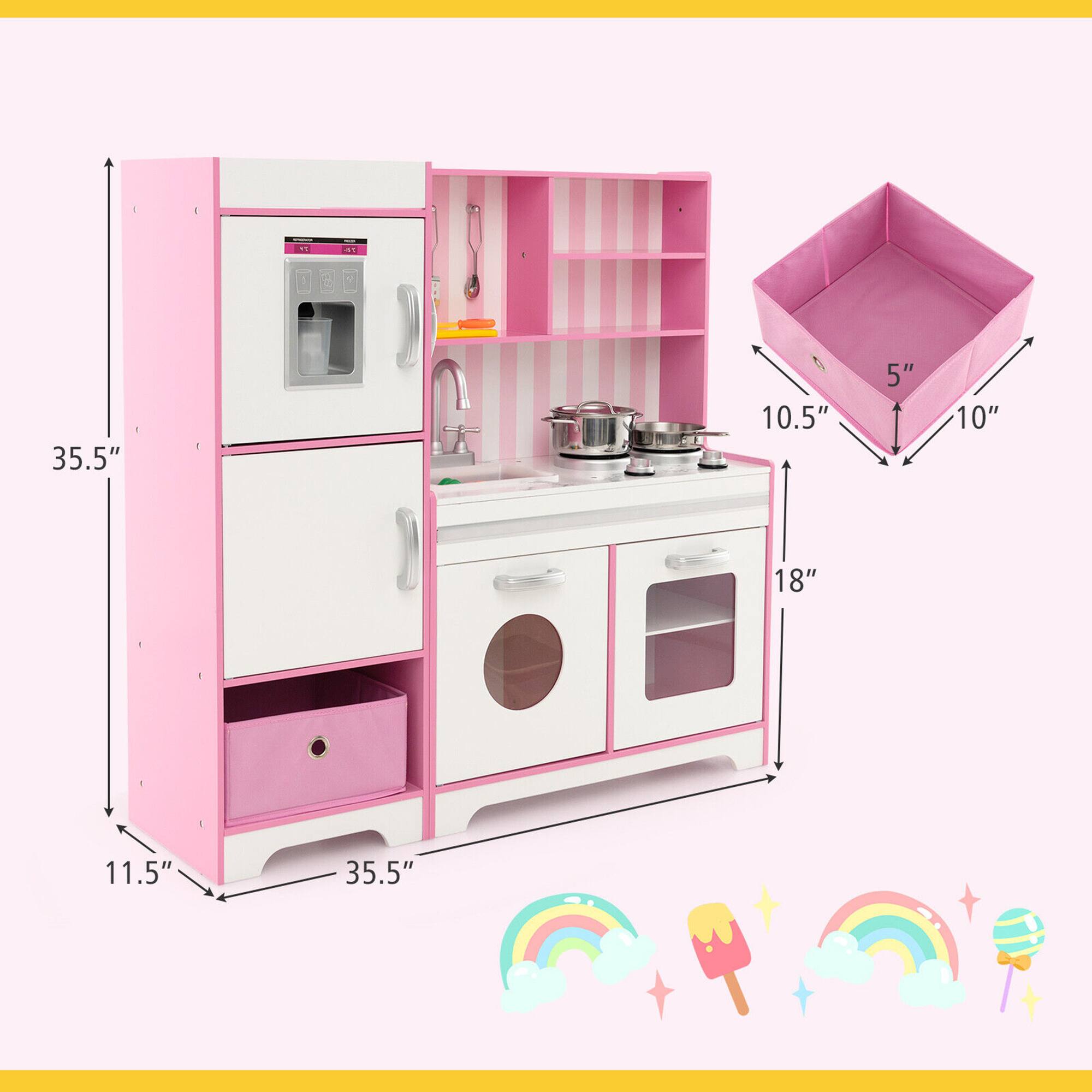 - Height: 35.5"
- Width: 35.5"
- Depth: 11.5"
- Sink Area: 18"
- Stove Area: 10.5"
- Oven Area: 10"
- Drawer Area: 5"