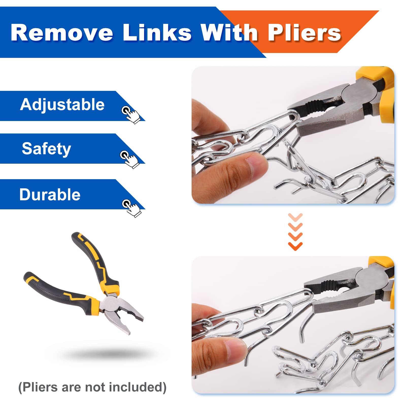Remove Links With Pliers

- Adjustable
- Safety
- Durable

(Pliers are not included)