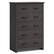 Front. Costway - Costway 5 Drawer Chest Storage Dresser Tall Cabinet Organizer Bedroom Hallway - Dark Grey.