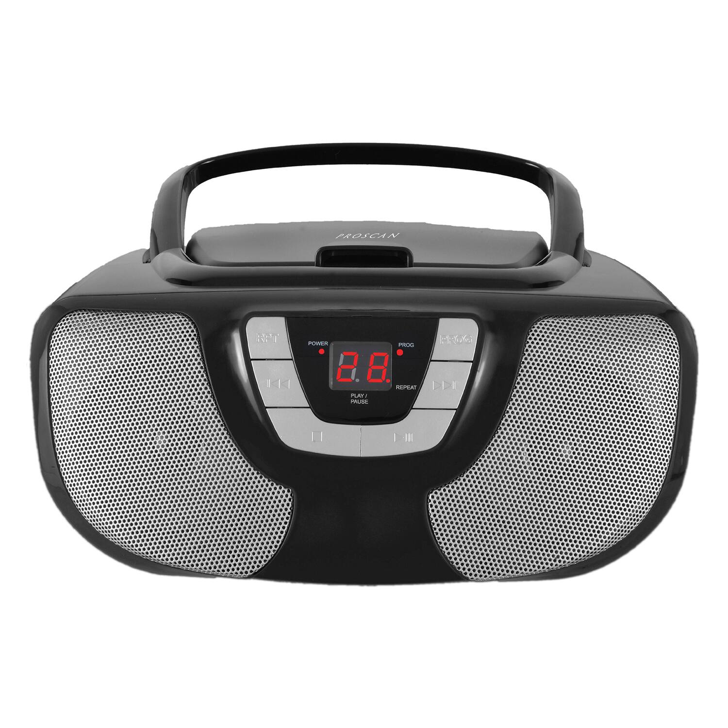 Proscan - Prcd1025- Cd/radio Boom Box, Prcd1025 - Black