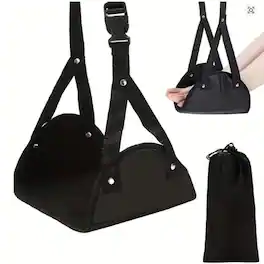 Kitcheniva - Portable Hammock Footrest for Airplanes and Desks