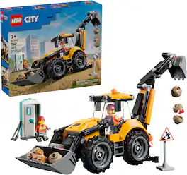 LEGO - City Yellow Backhoe Loader Building Toy 60480