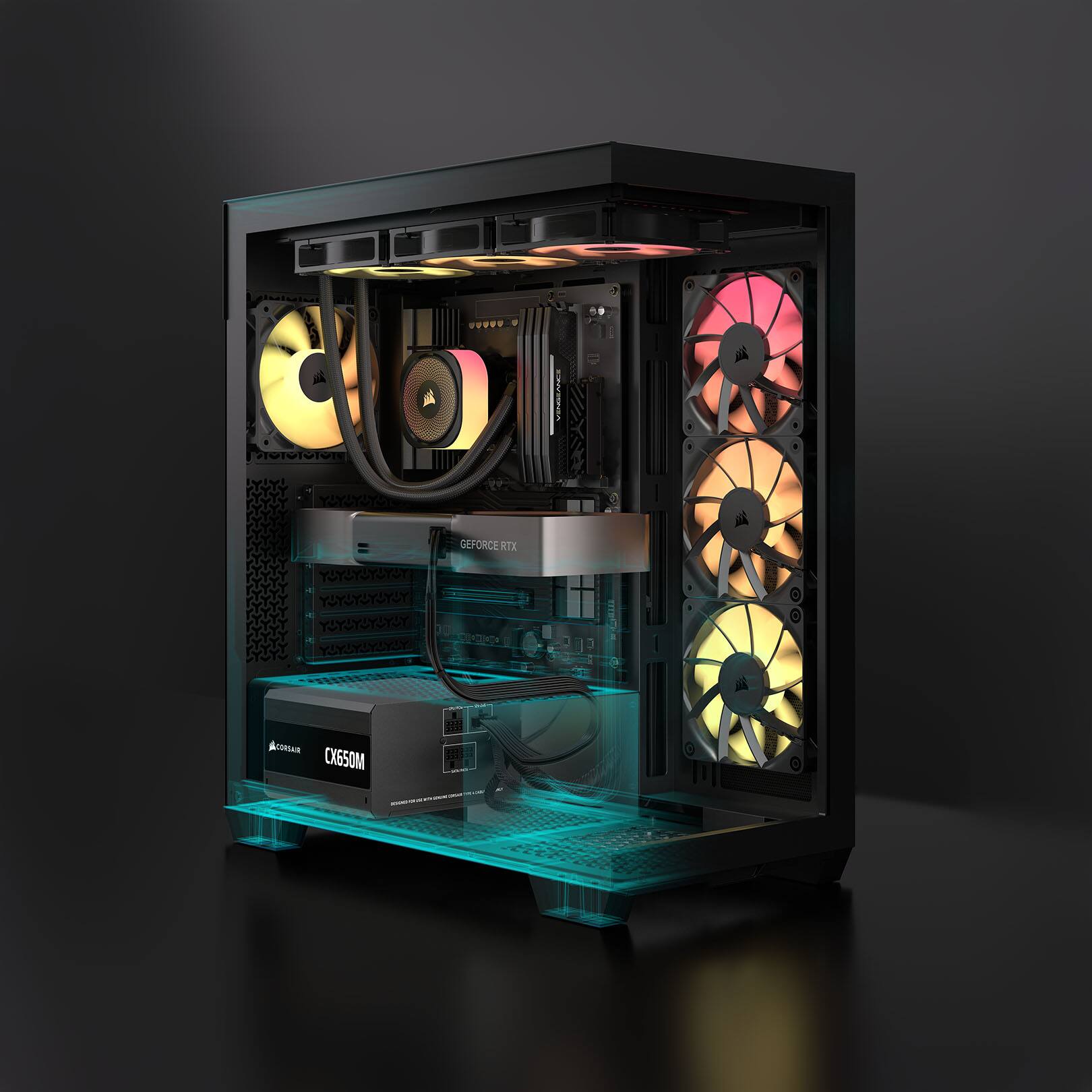 A GEFORCE RTX 3080  
CORSAIR CX650M