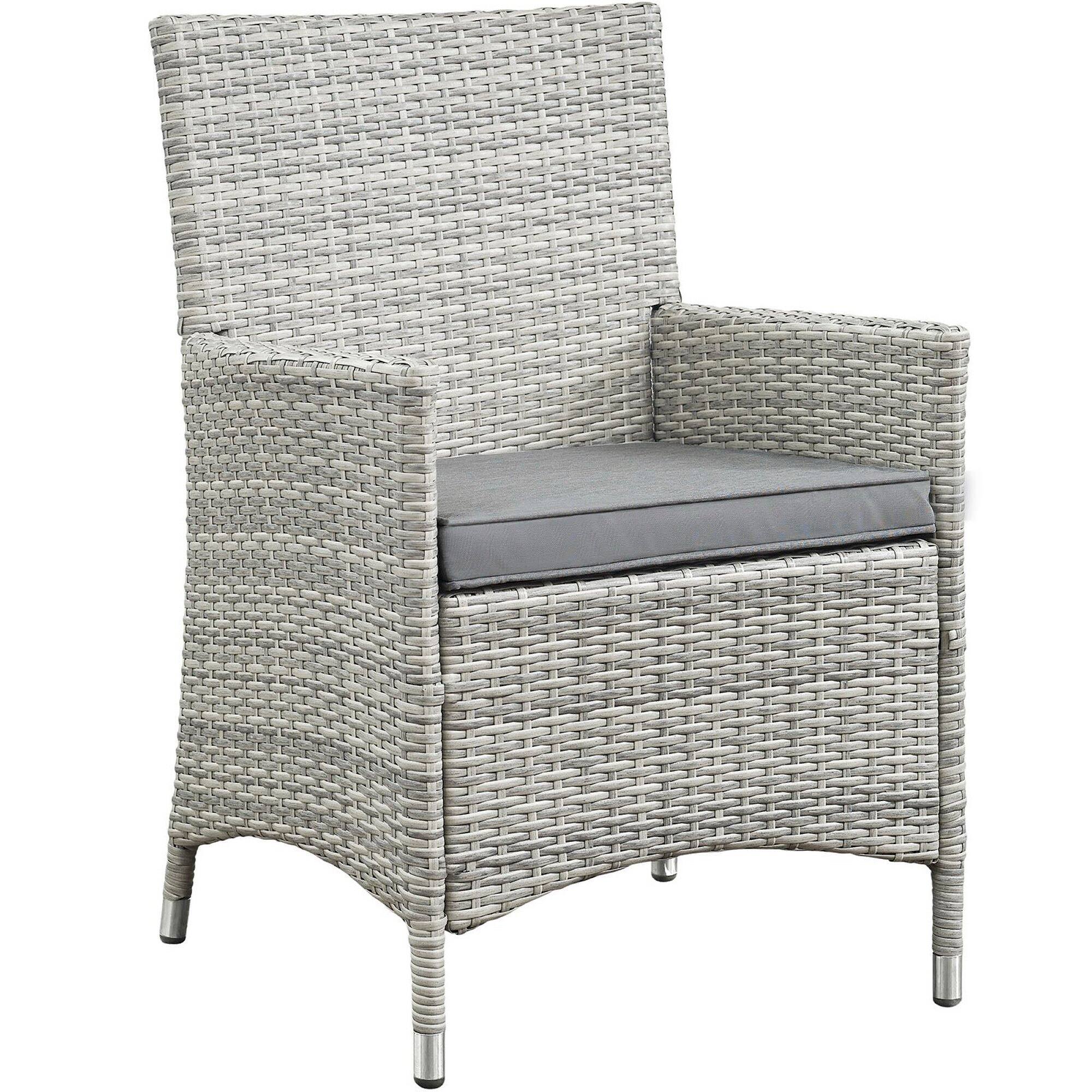 Alt View 1. Modway - Bridge 4 Piece Outdoor Patio Patio Conversation Set by Modway - Light Gray Gray.