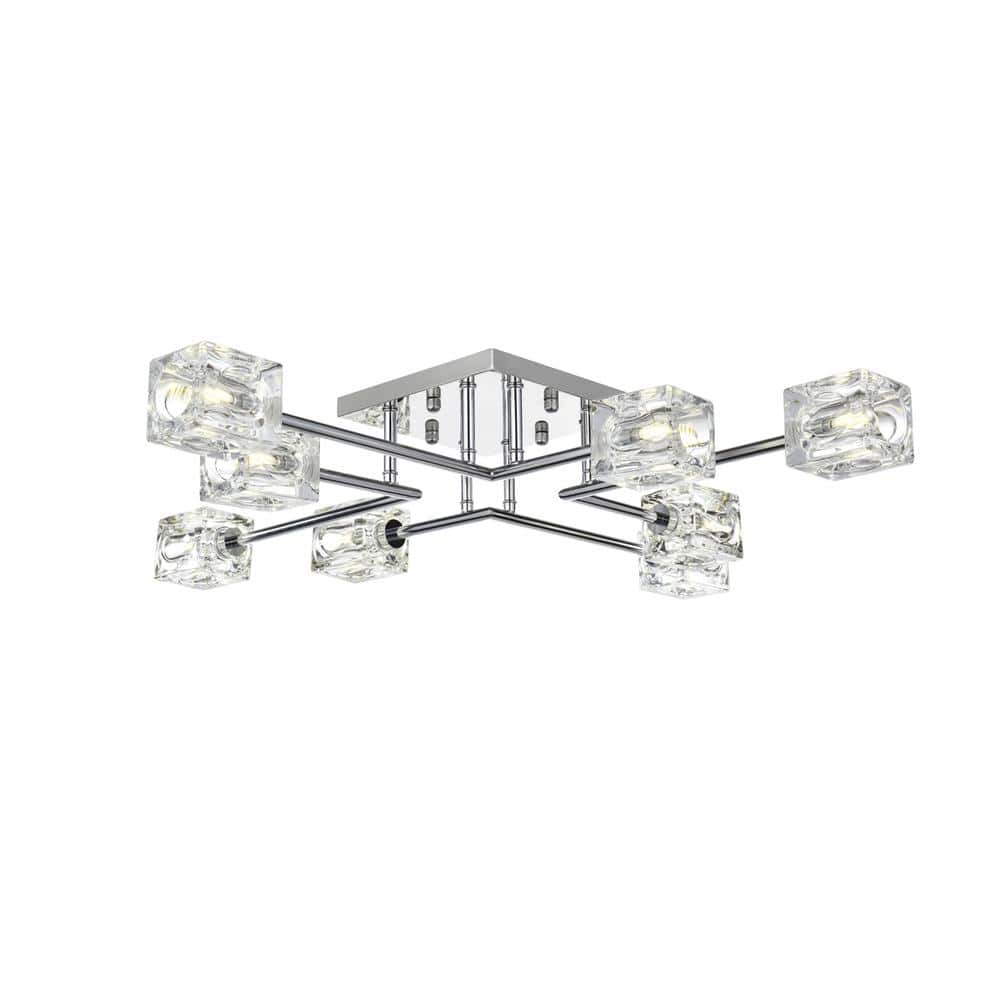 Living District - Lyra 32 inch Flush Mount - Chrome price history on PriceWatchPro