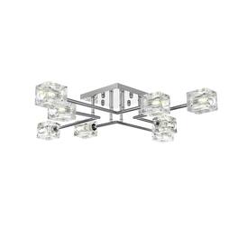 Living District - Lyra 32 inch Flush Mount - Chrome