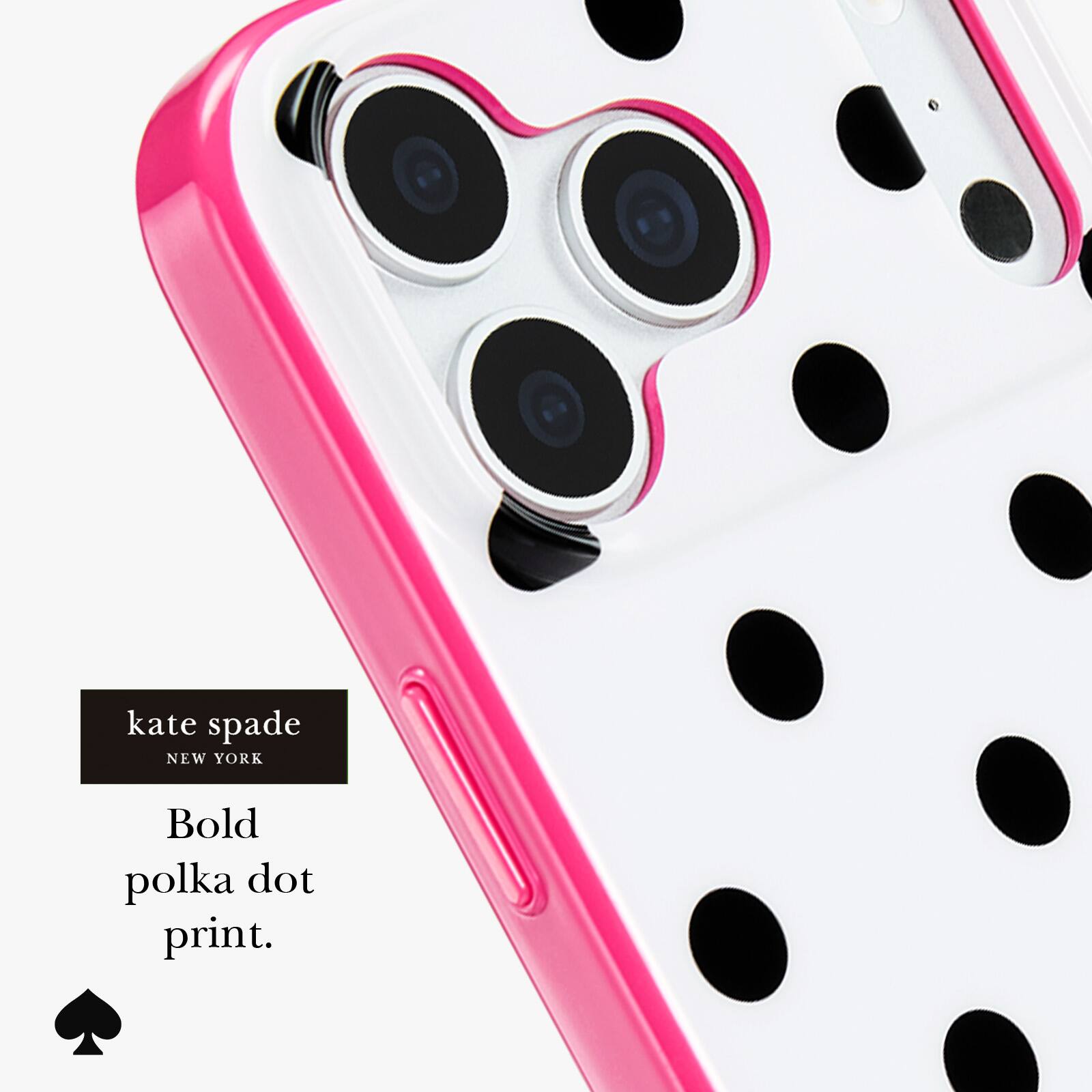 kate spade NEW YORK  
Bold polka dot print.